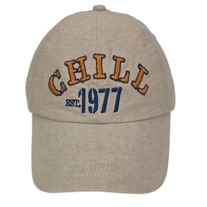 Margaritaville Chill Est 1977 Baseball Hat Tan Parrothead Jimmy Buffett Cap OSFA